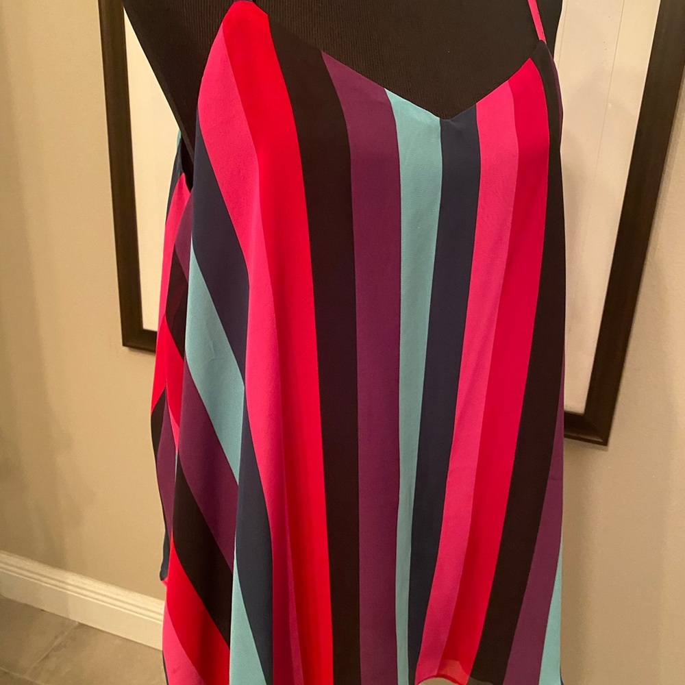 Torrid Multicolor Striped Sleeveless Top